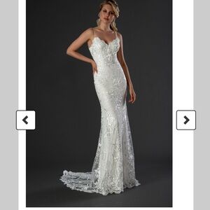 White Sheath Wedding Dress